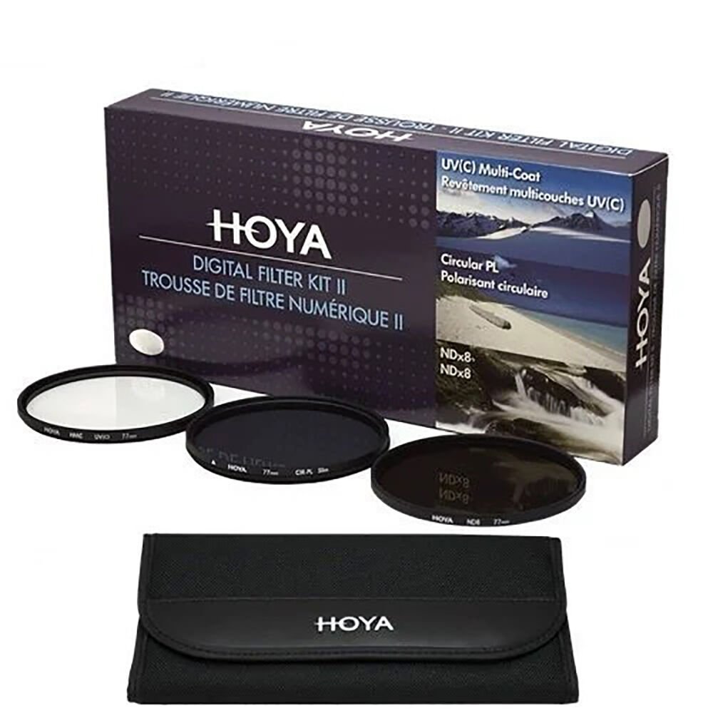 Hoya 55mm Digital Filter Kit II UV CPL ND Filtre Seti