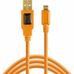 Tether Tools CU5430ORG 4.6m USB 2.0 USB Kablosu (USB - 5Pin Micro USB)