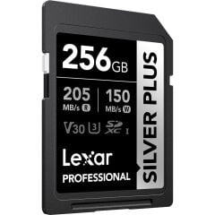 Lexar 256GB Silver Plus 205MB/s SDXC Hafıza Kartı