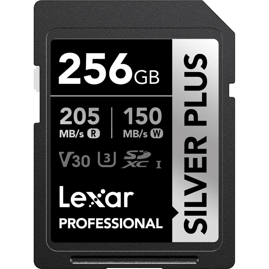 Lexar 256GB Silver Plus 205MB/s SDXC Hafıza Kartı