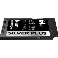 Lexar 64GB Silver Plus 205MB/s SDXC Hafıza Kartı