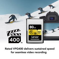 Lexar 320GB Gold 900MB/s CFexpress Type-A Hafıza Kartı
