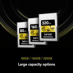 Lexar 320GB Gold 900MB/s CFexpress Type-A Hafıza Kartı