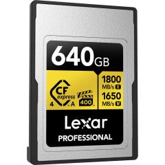 Lexar 640GB Gold 1800MB/s CFexpress 4.0 Type-A Hafıza Kartı