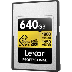 Lexar 640GB Gold 1800MB/s CFexpress 4.0 Type-A Hafıza Kartı
