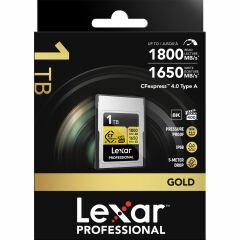 Lexar 1TB Gold 1800MB/s CFexpress 4.0 Type-A Hafıza Kartı