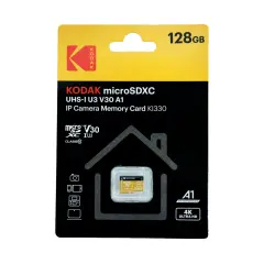 Kodak 128GB UHS-I U3/V30/A1 Güvenlik Kamerası için MicroSD Kart KI330