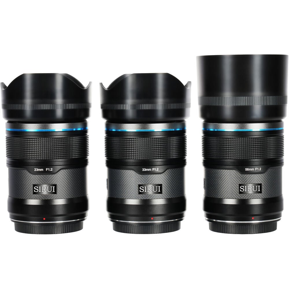 Sirui Sniper 23mm, 33mm, 56mm f/1.2 APS-C AF Lens Seti (Fujifilm X)