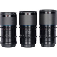 Sirui Sniper 23mm, 33mm, 56mm f/1.2 APS-C AF Lens Seti (Sony E, Siyah)