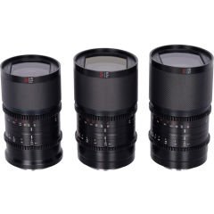 Sirui Sniper 23mm, 33mm, 56mm f/1.2 APS-C AF Lens Seti (Sony E, Siyah)