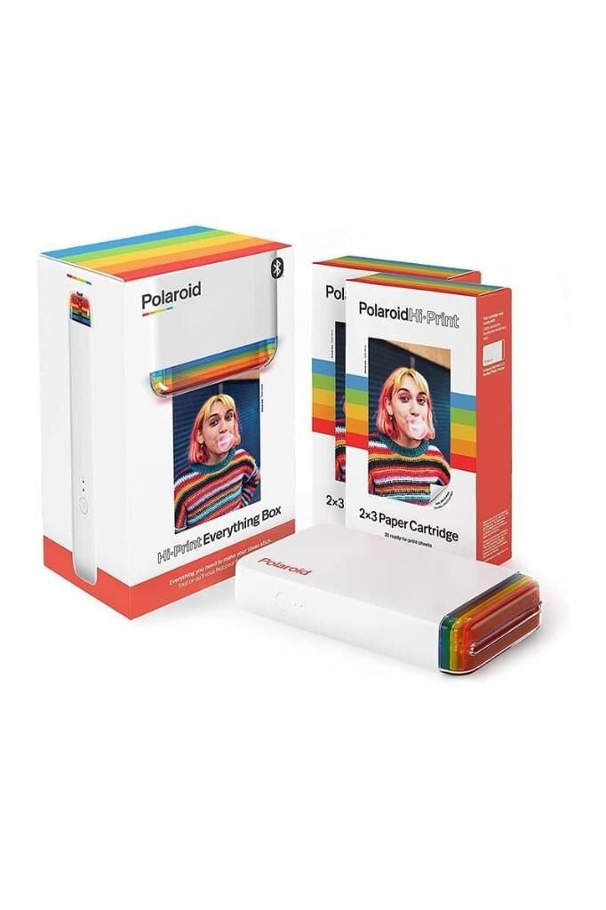 Polaroid Hi Print 2x3 Gen2 Fotoğraf Yazıcısı (Beyaz) + 40 Kağıt Set