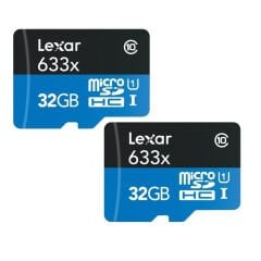 Lexar 32GB 2'li Paket 633X 100MB/s MicroSDHC Hafıza Kartı
